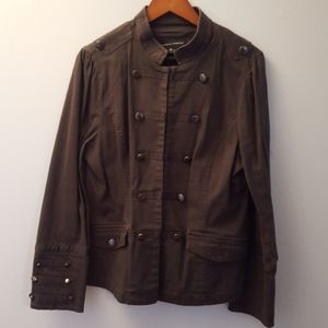Gray double button jacket